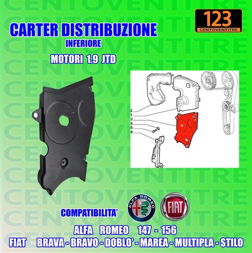 Carter distribuzione coperchio - carter,