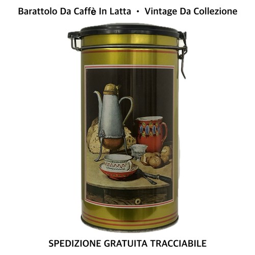 Barattolo latta caffè - latta, da