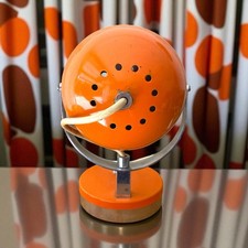 Lampada Eyeball Space Age Arancione Anni 60 70 Design 