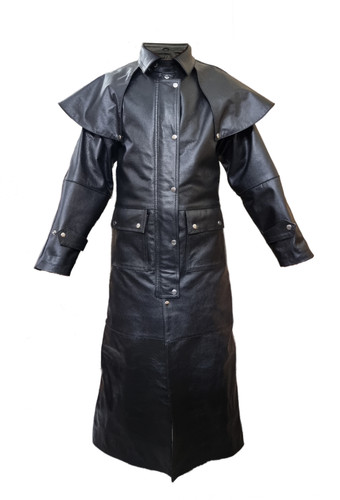Cappotto uomo pelle nero