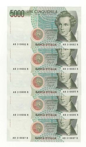 5000 lire bellini decr - decr, 4