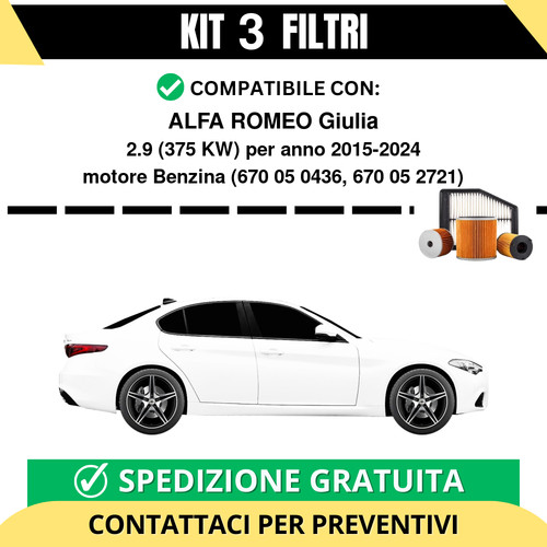 Kit filtri tagliando - kit,