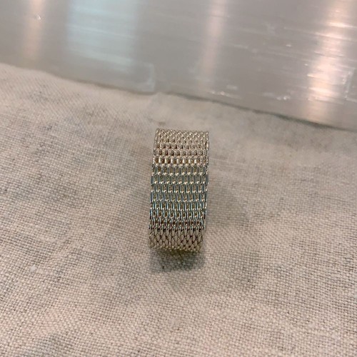 Catena maglia fascia argento