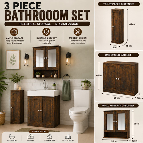 Set mobili bagno contenitore