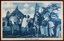 COLONIE ITALIANE-CARTOLINA-AFRICA ORIENTALE ITALIANA "COSTUMI" VIAGGIATA 1939