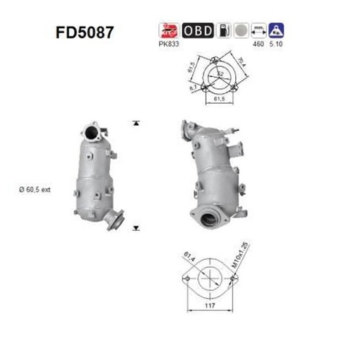 Fd5087 filtro - as,