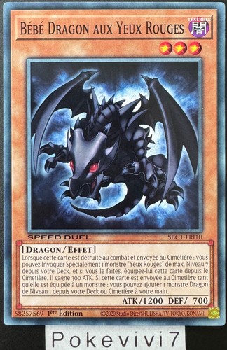 Carte bebe dragon - yu-gi-oh!,