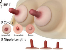 Adesivo capezzolo silicone extra lungo BIMEI per forma seno drag queen transgender