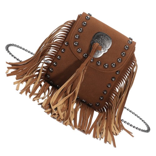 Borsa tracolla con - borsa, frange