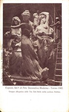 TORINO CITTÀ - Esposizione d'Arte Moderna 1902 - Sculture di RUBINO - X102