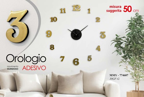 Orologio adesivo parete - adesivo, da
