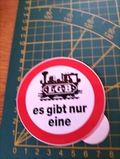 Adesivo Vintage Sticker Kleber Lgb Es Gibt Nur Eine Treno BaHn