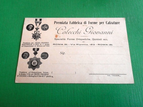 Cartolina roma pubblicità - cartolina,