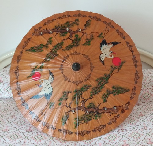 Antico ombrello parasole - antico,
