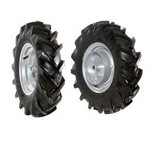 Coppia ruote gommate 4.00-8