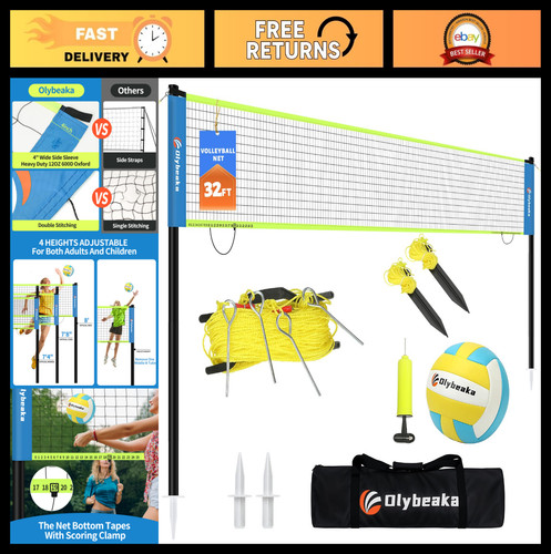 Set rete pallavolo portatile - set,