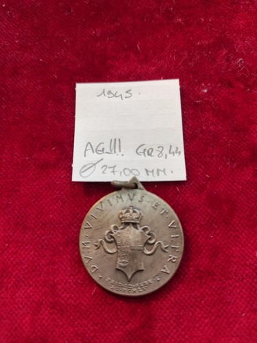 Medaglia argento 1945 mm - in,