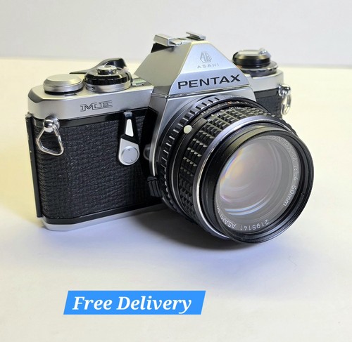 Pentax silver 35mm film - pentax,