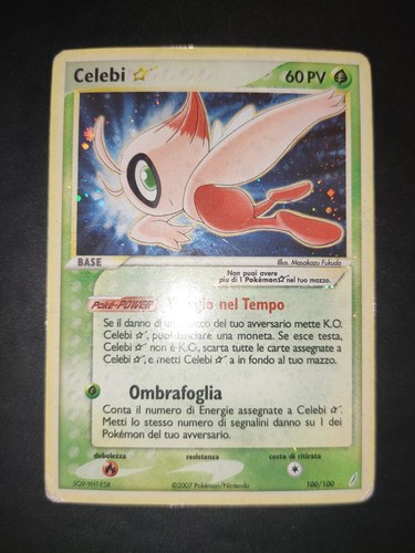Pokemon celebi goldstar - pokemon, ex