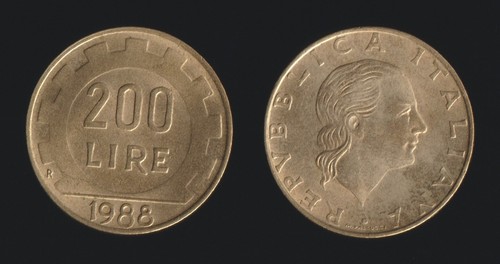 200 lire 1988 lavoro italia - lavoro,