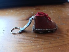 In-1 Portachiavi con scarpone da montagna in pelle vintage