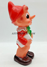 LEDRA PLASTIC TOY PINOCCHIO 18 CM  WALT DISNEY VINTAGE 1970s GOMMA RUBBER