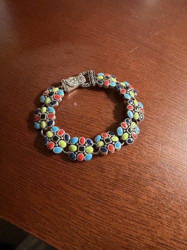 Bracciale colorato smalto - bracciale,