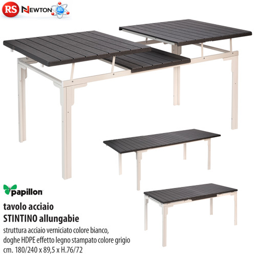 Tavolo allungabile acciaio - allungabile,