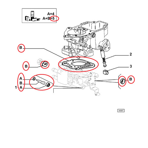 Kit revisione carburatore fiat - kit,