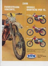 advertising Pubblicità- MOTO SWM GS TRIAL MX 1979-MOTOITALIANE FUORISTRADA EPOCA