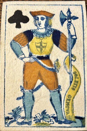 Antique playing cards - cards, j