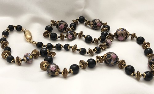 Collana perle vetro veneziano