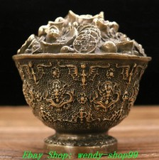 Vecchia statua cinese bronzo
