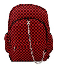 Zaino CHECKER NERO ROSSO zaino