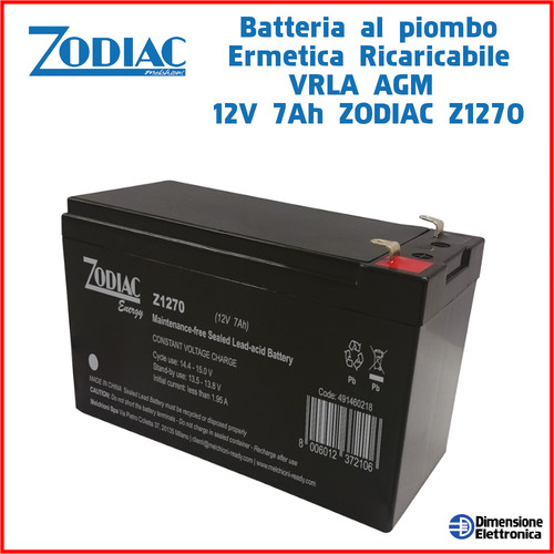 Batteria piombo 12v - piombo, 7ah