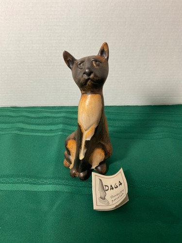 Scultura gatto porcellana - , gres