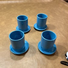 4 tazze e piattini vintage