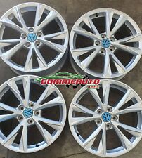 4 CERCHI IN LEGA 18 ORIG.AUDI SILVER 7X18 5x112 ET43 VW GOLF 5/6/7/8 SKODA SEAT