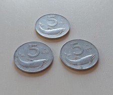 Lotto monete lire delfino - 3,