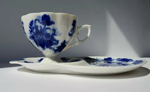 Tazza thè piatto biscotti - piatto,