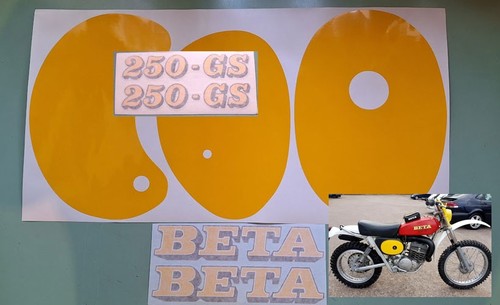 Beta 250 1976 serie adesivi - gs,