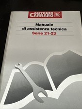 Manuale Assistenza Tecnica Antonio Carraro Serie 21 23