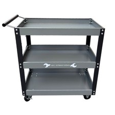Carrello Portautensili Officina 3 ripiani con Maniglia Portata 150 Kg