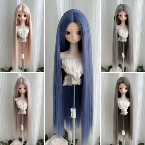 Cheveux longs raides sans - cheveux,