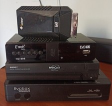 Lotto 4 decoder digitale terrestre dvb t2 DV3 Humax Telesey Each  Scart LEGGI 