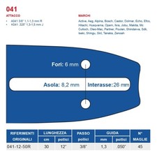 BARRA MOTOSEGA 30CM SPESSORE