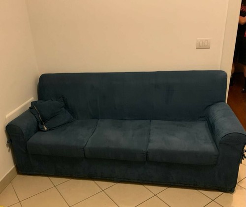 Divano tre posti alcantara - divano,