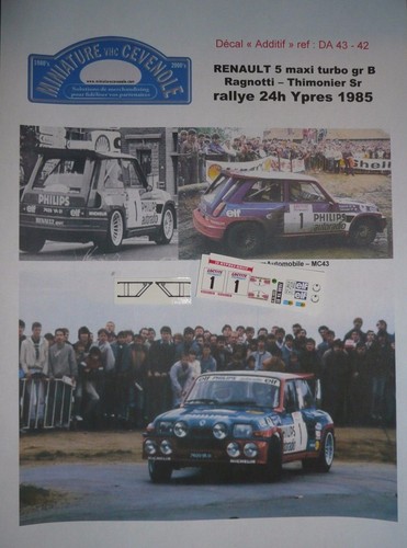 Decal add renault 5 - renault,