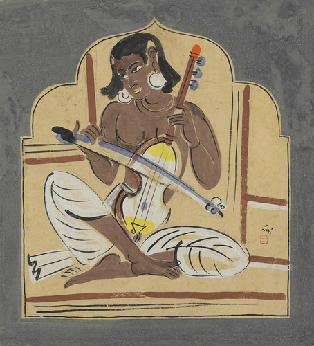 Esraj player nandalal bose - esraj,