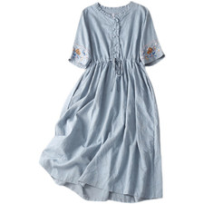 Donna Ricamo Manica Corta